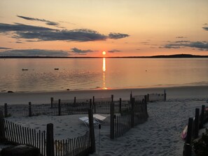 On the beach, sun-loungers, beach towels - 7 Bed - Private Beach - Ocean Front w/Boat Moorings - Fully Remodeled  (Plymouth)