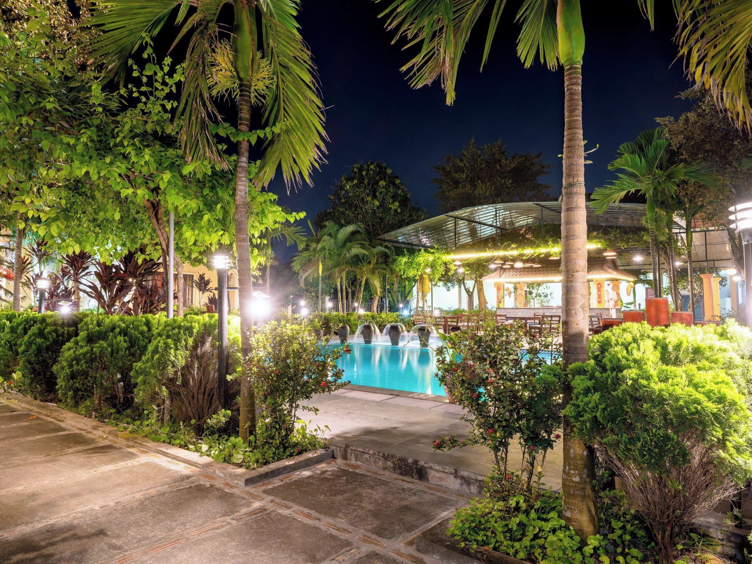 Front of property – evening/night