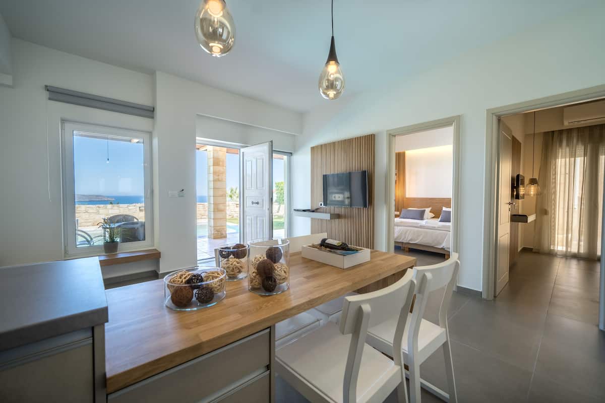 Appartamento, 2 camere da letto, piscina privata | Vista dalla camera