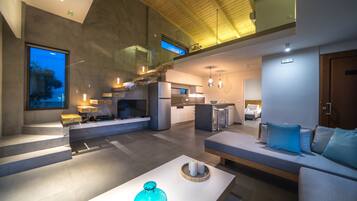 Vila, 2 quartos | Área de estar | TV de tela plana, DVD player