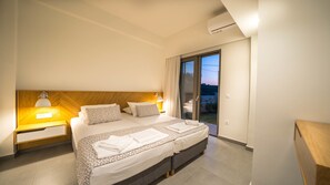 Villa, 2 habitaciones | 2 dormitorios, caja fuerte, cortinas opacas y sistema de insonorización