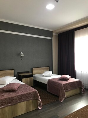 Desk, blackout drapes, soundproofing, iron/ironing board - Orient Hotel (Osh)