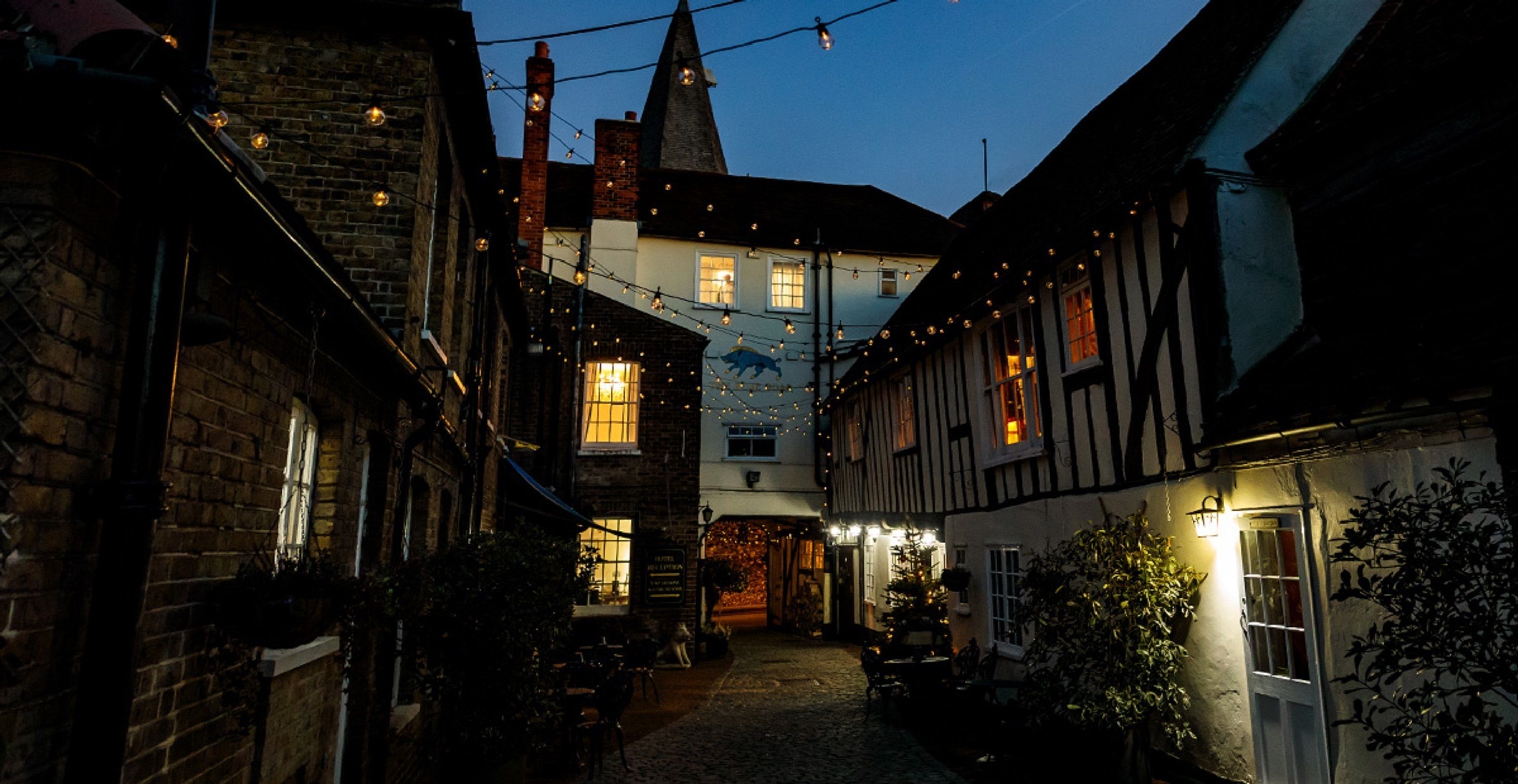 front of property – evening/night