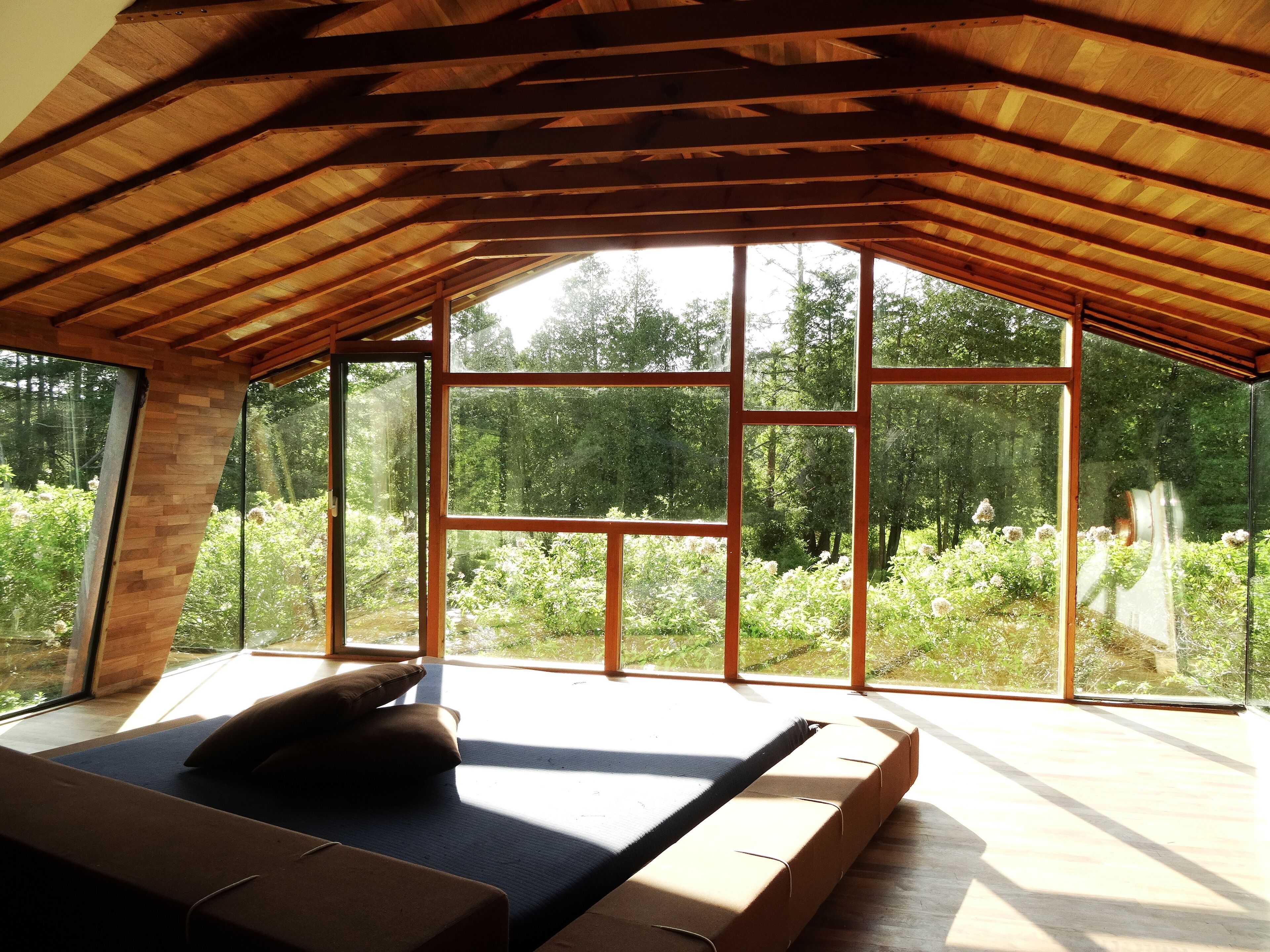 Pond view from the newly renovated 1930's Marsh artist studio building. 
