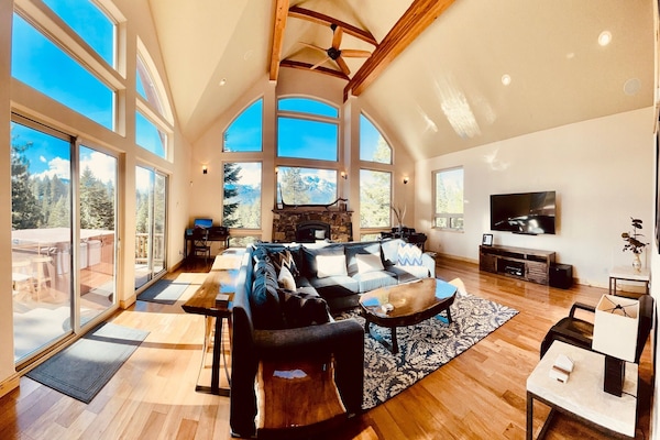 Smart TV, fireplace, video games, table football