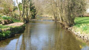 Outdoor banquet area