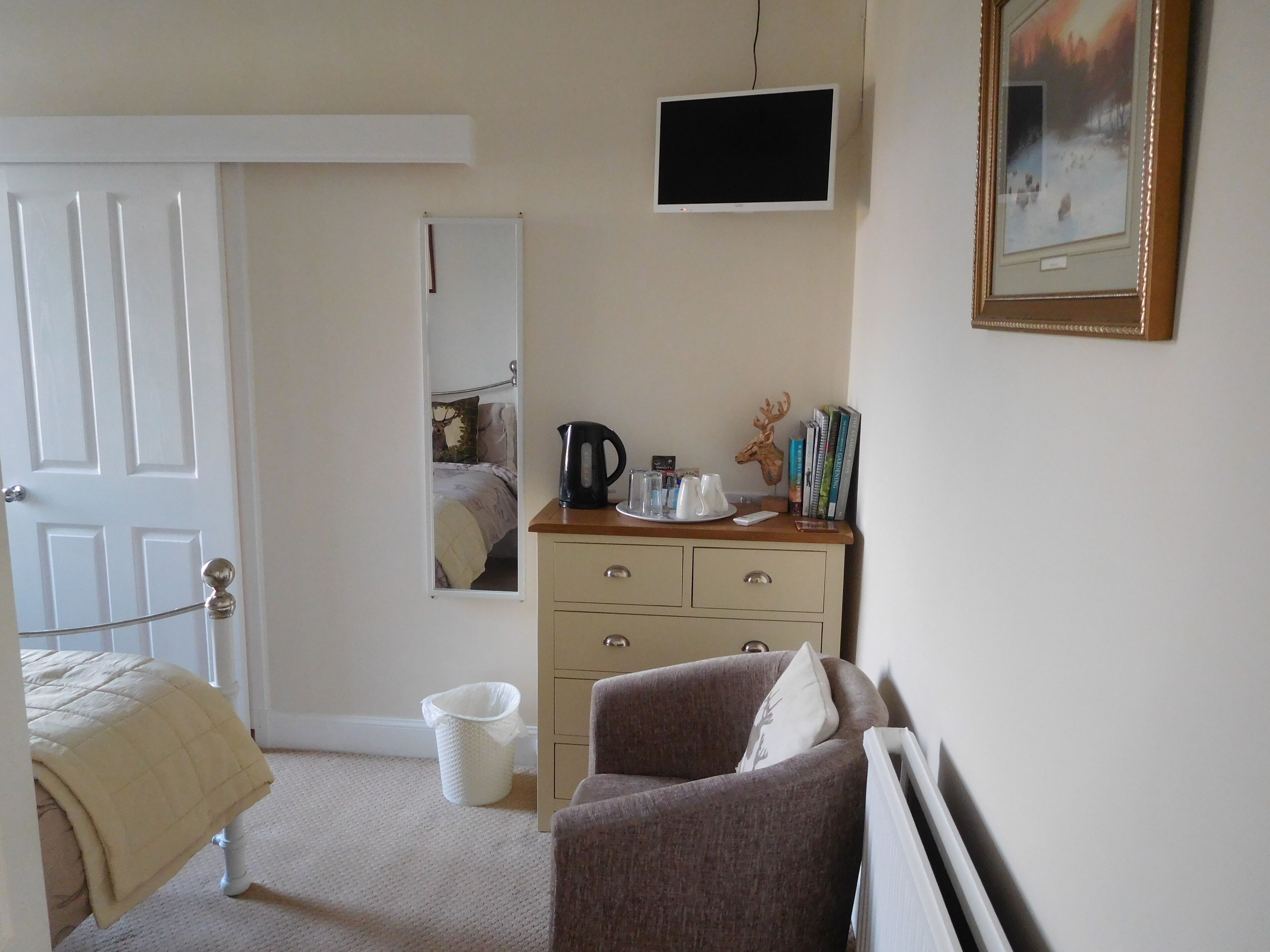 华丽双人房, 1 张特大床 (2) | 起居区 | 平板电视