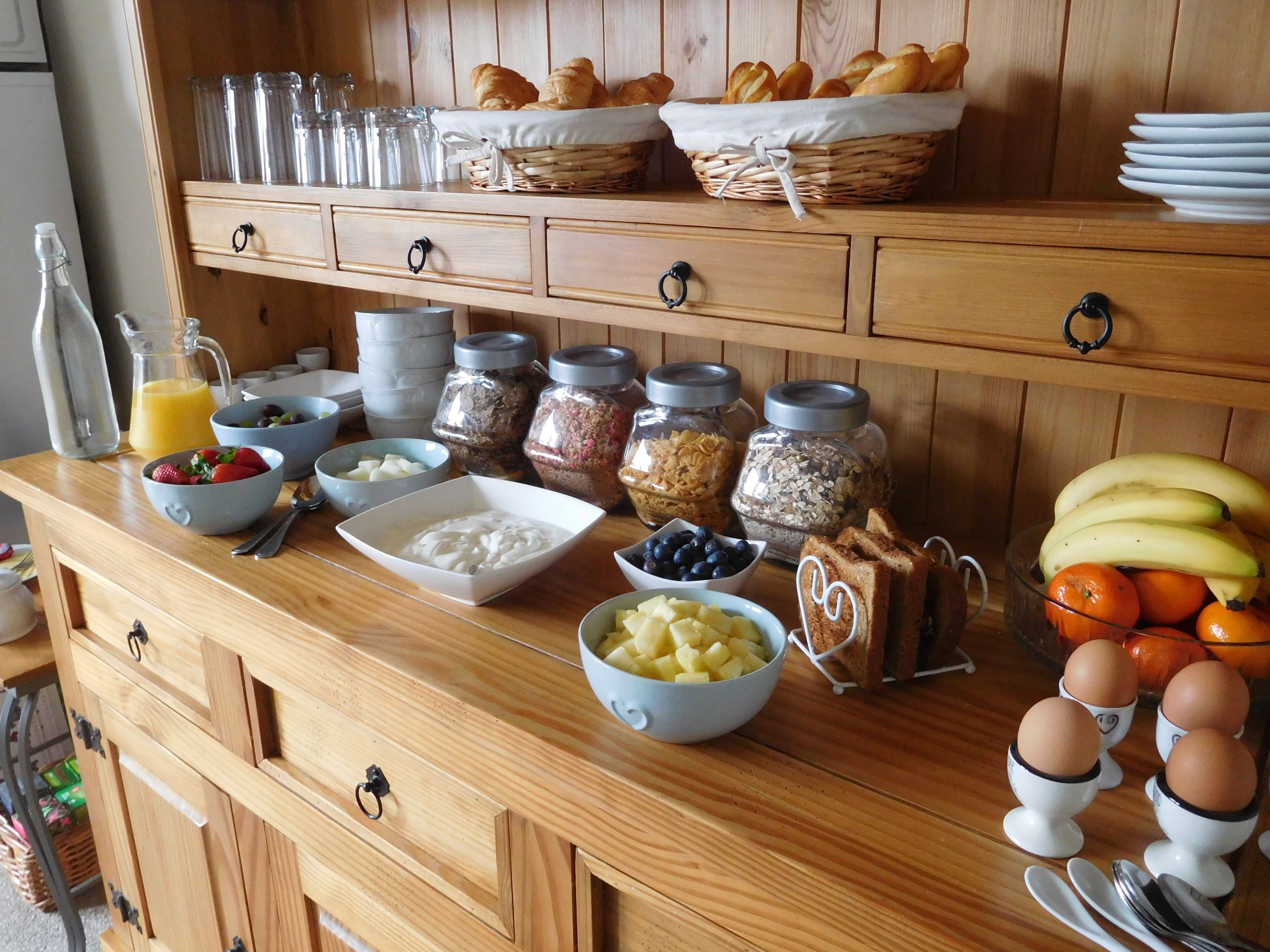 Kontinental frokost er inkludert hver dag