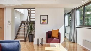 Familienhaus, Mehrere Betten, Terrasse | Wohnbereich