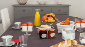 Kontinental frokost er inkludert hver dag