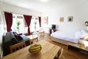 Studio (Klaiceva) | Äänieristys, silitysrauta/-lauta, ilmaiset vauvansängyt, ilmainen Wi-Fi