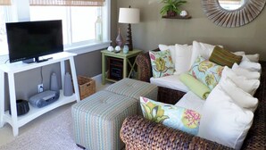 Unclassified image, 2 of 12, button - Cute Year Round Duplex Unit With Bonus Private Living Room - Comes With Golf Cart! (Wells)