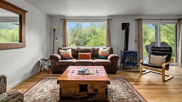 Télévision, cheminée