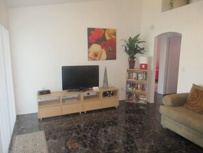 House, 4 Bedrooms, Private Pool | Living area | Flat-screen TV