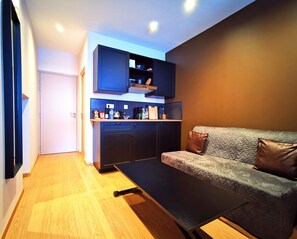 Luxury Apartment, Ensuite, Garden View | 1 bedroom, blackout drapes, soundproofing, free WiFi - Appart Hotel Relax Spa (Lens)