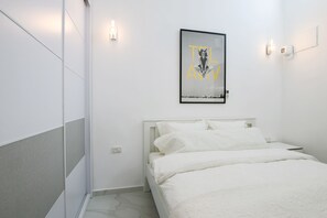 Appartement Ville, vue sur le jardin | 1 chambre, décor unique, ameublement unique, rideaux d’obscurcissement