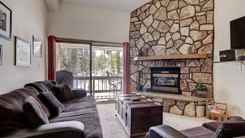 Condo | Living room | LCD TV, fireplace