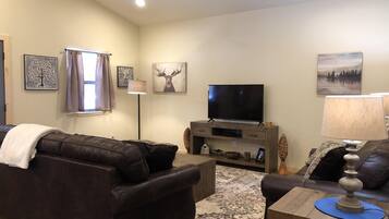 TV, DVD player, books