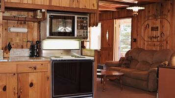 Fridge, microwave, dishwasher, coffee/tea maker