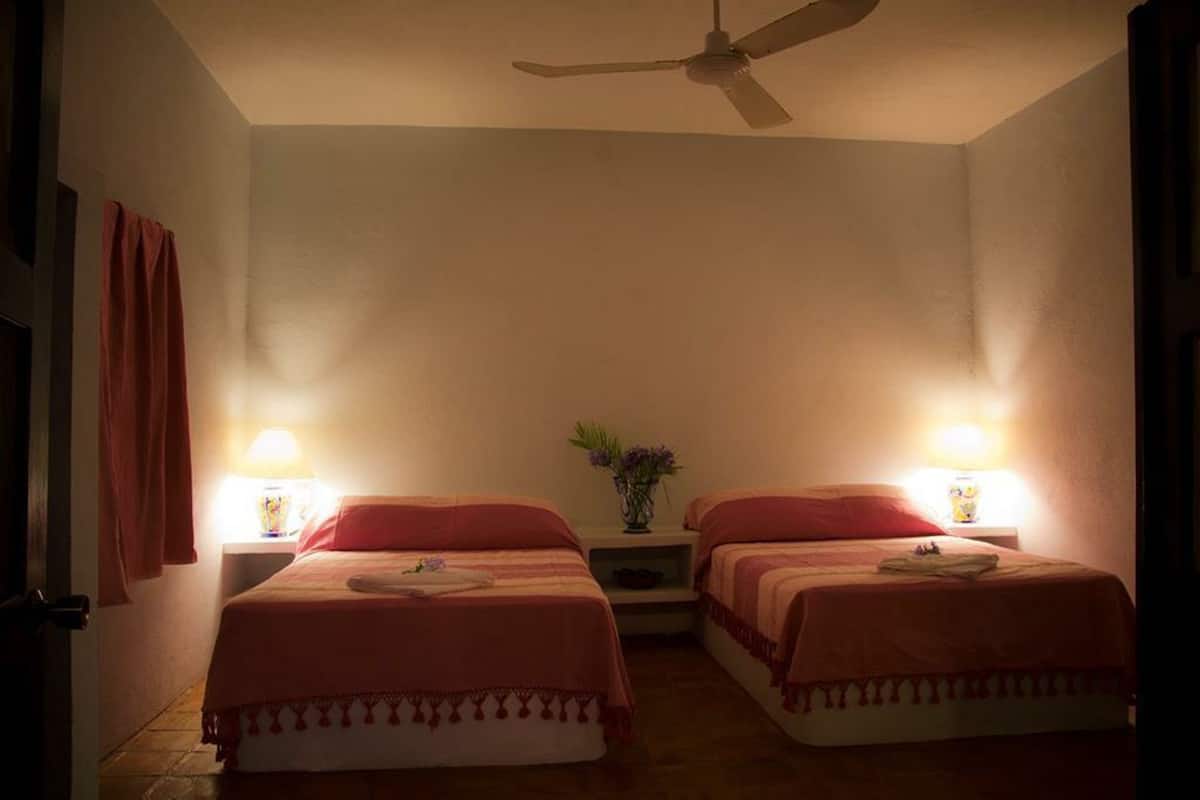 Family Room, 2 Double Beds, Non Smoking, Garden View | Iron/ironing board (on request), bed sheets