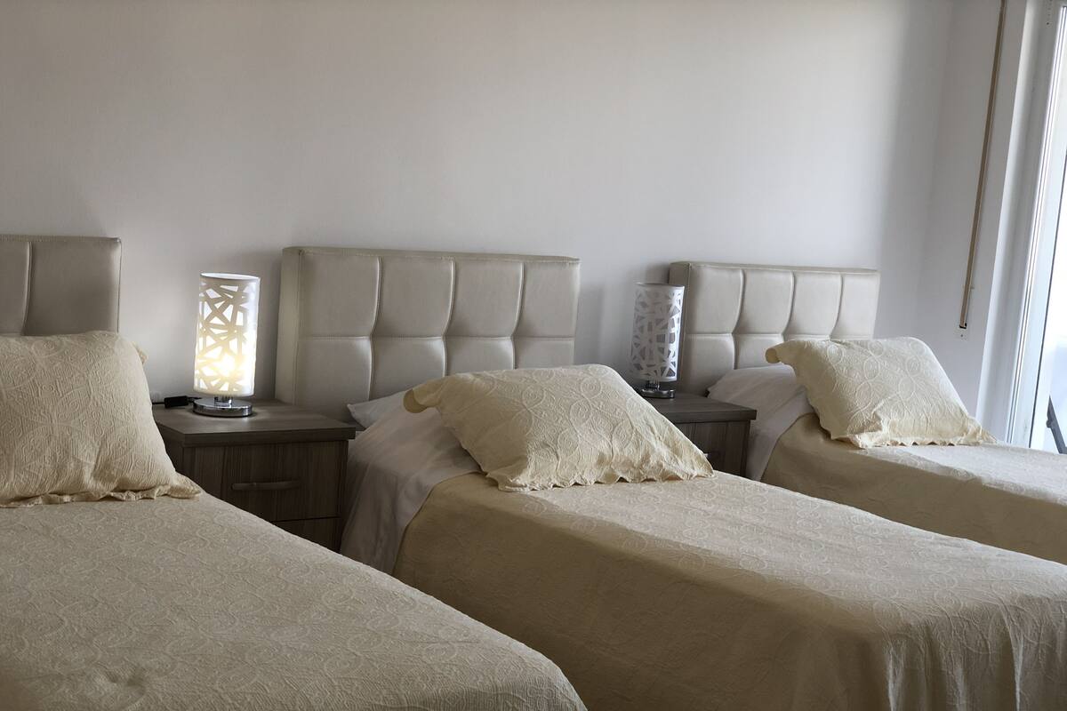Family Apartment, Ocean View | 2 bedrooms, desk, WiFi (free), bed sheets