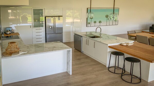 Microwave, oven, dishwasher, toaster