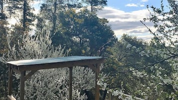 Banyera d'hidromassatge a l'aire lliure