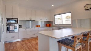 Microwave, oven, dishwasher, toaster