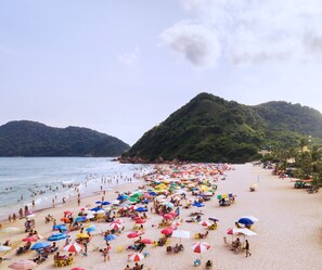 On the beach, white sand, beach massages, beach yoga