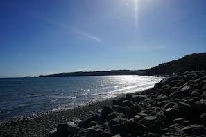 En la playa