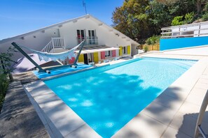 Outdoor pool, a heated pool - Exceptional villa for 14 people. pool, sauna, jacuzzi, wellness experiences (Soorts-Hossegor)