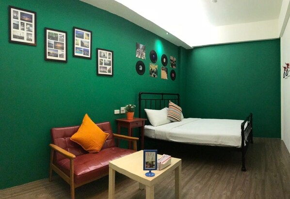 Desk, blackout curtains, rollaway beds, free WiFi