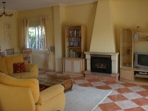 Smart-TV, Kamin, Videospiele, DVD-Player
