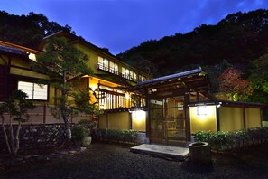 Front of property – evening/night