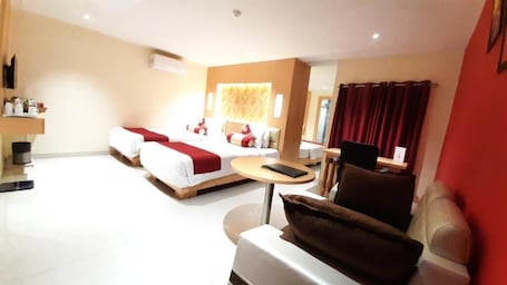 Blackout drapes, free WiFi, bed sheets, wheelchair access. The Red Velvet Hotel