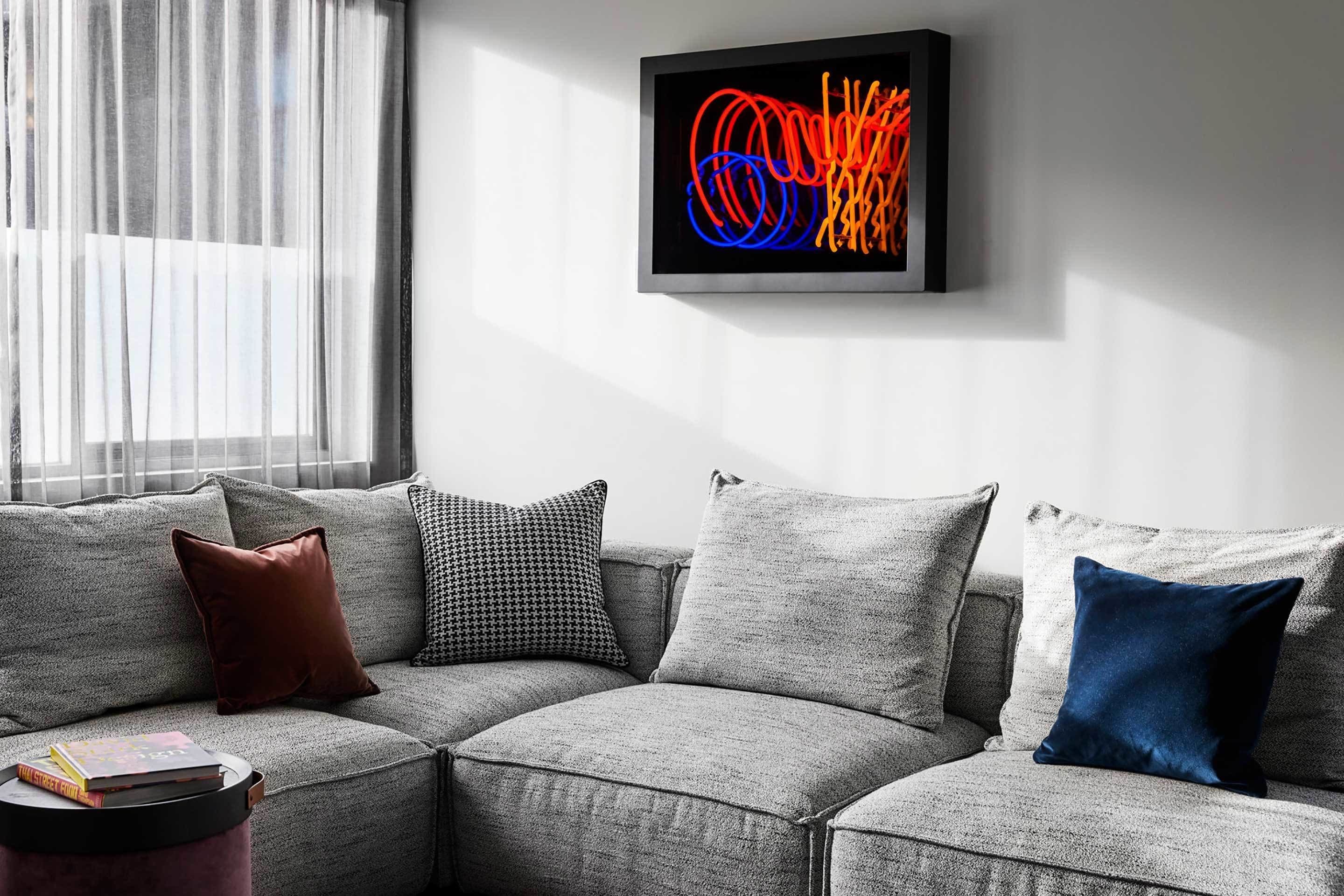 zagames suite | living area | 55-inch smart tv with digital channels, tv