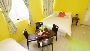 Individually decorated, individually furnished, desk, soundproofing