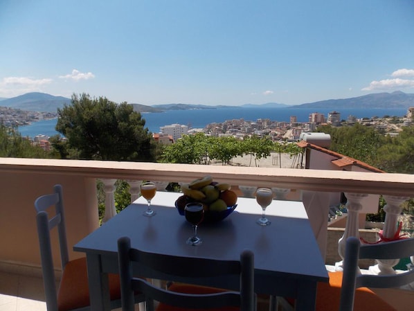 Studio, Sea View | Terrace/patio - Guest house Vila Bega (Sarandë)