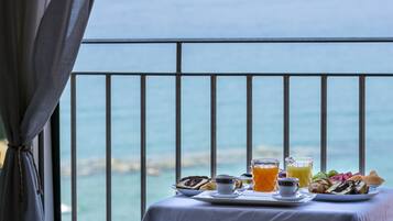 Quadruple Room, Sea View | Balcony view