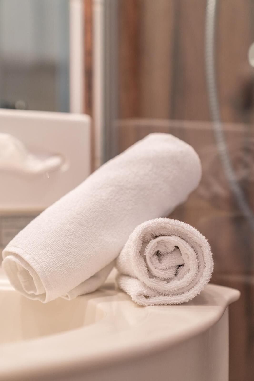 shower, free toiletries, hair dryer, bathrobes