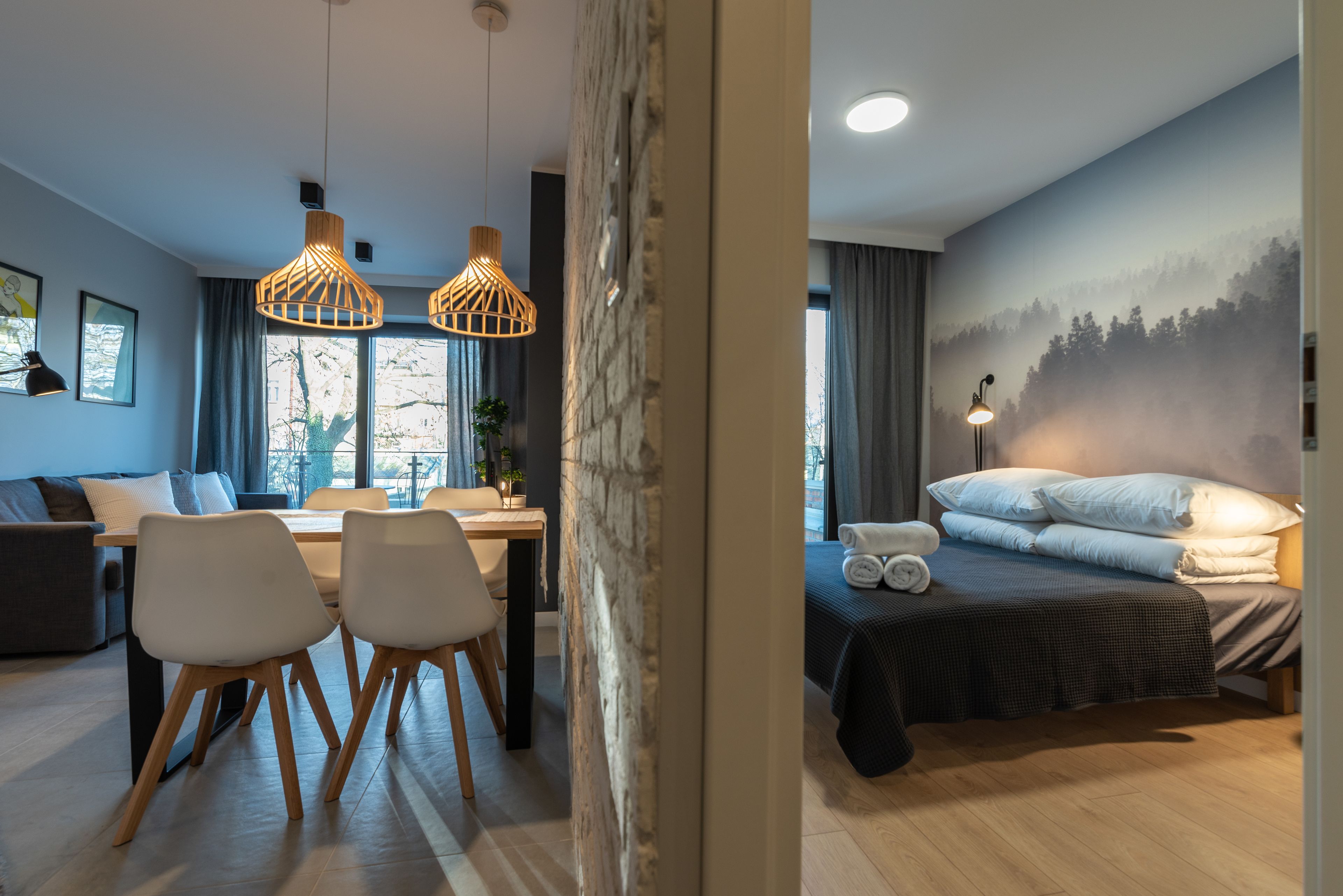 Appartement Ville (1.7) | Coin séjour | Télévision à écran plat de 45 pouces avec chaînes par câble, télévision