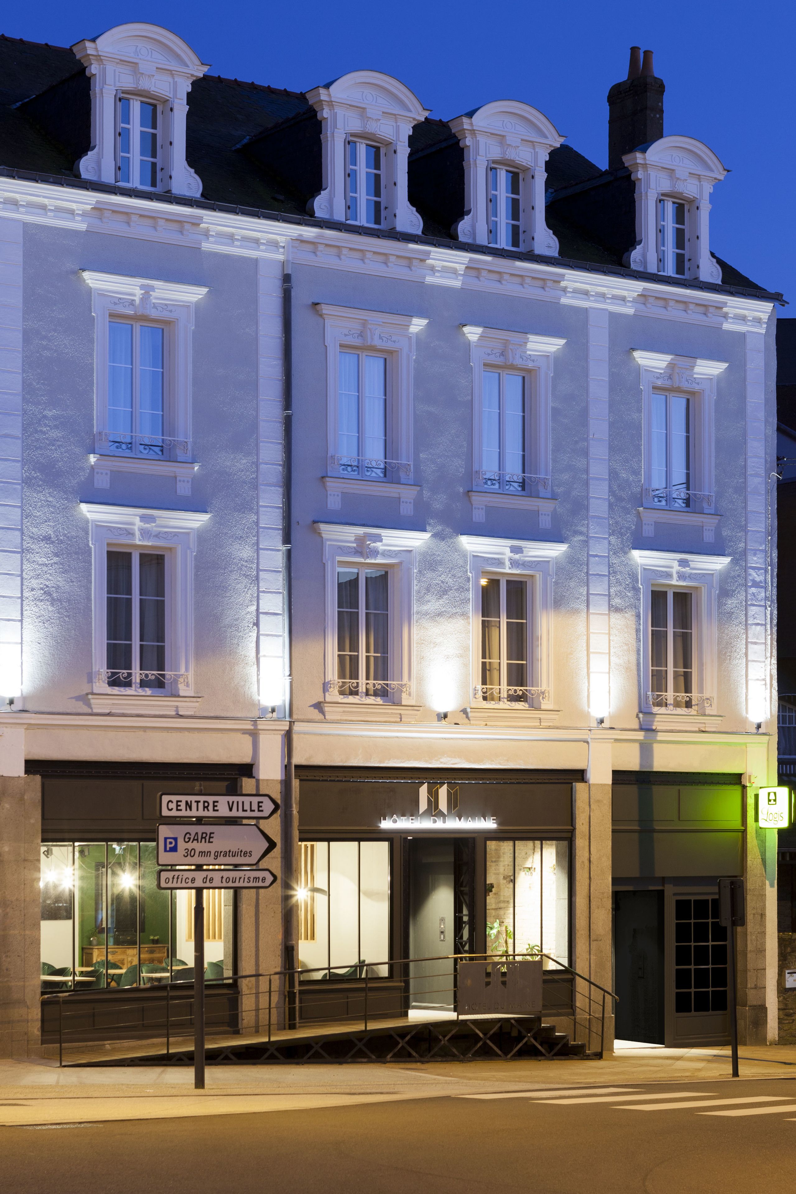 front of property – evening/night