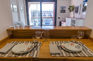 Apartment, 1 Bedroom, Balcony, Harbour View | In-room dining - JOIVY nel Cuore del Porto Antico a Genova (Genoa)