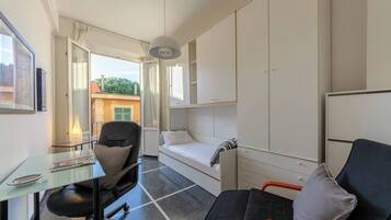 Apartment, 2 Bedrooms, Balcony | 2 bedrooms, desk, laptop workspace, bed sheets