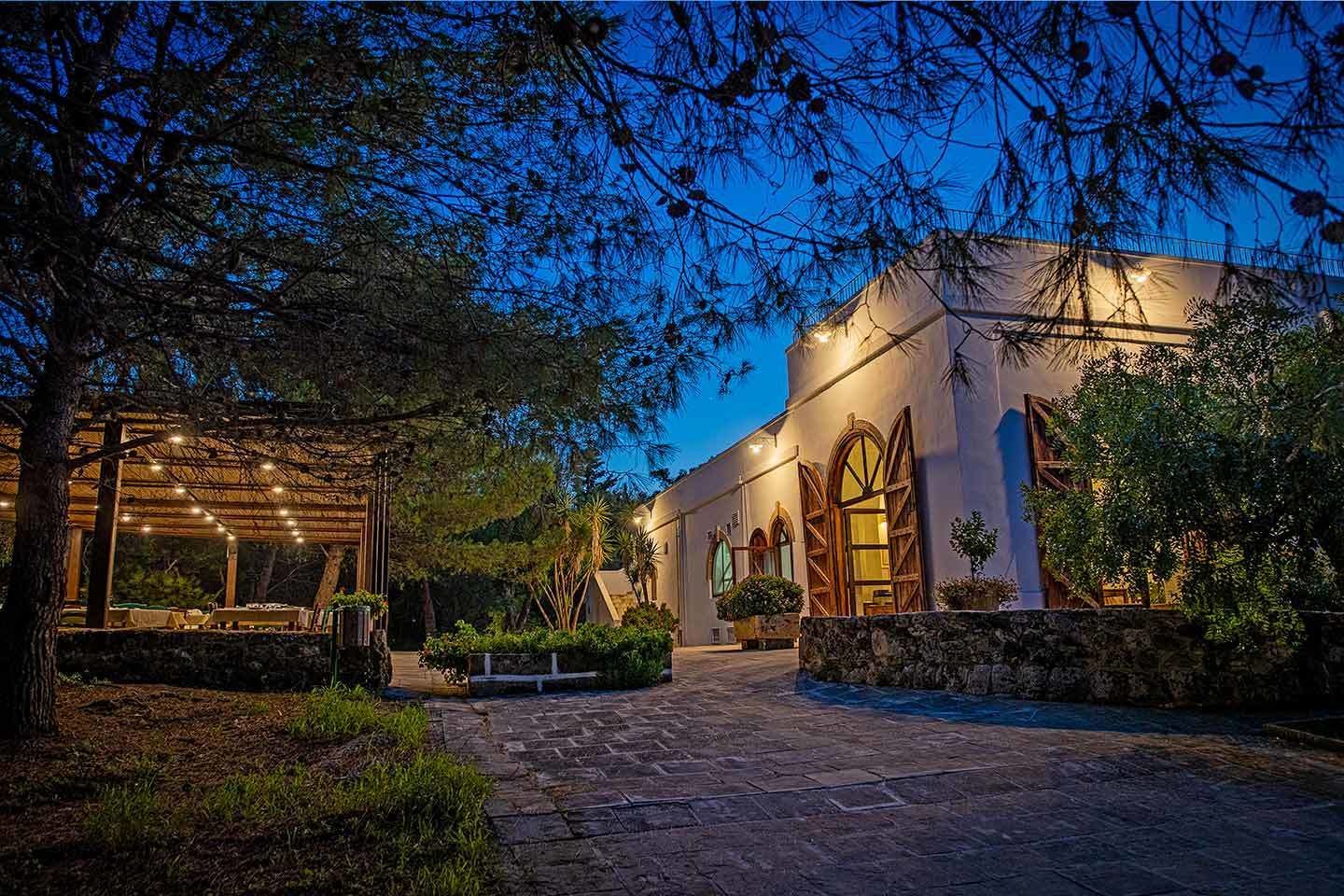 Front of property - evening/night