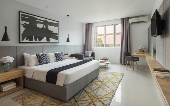 디럭스 더블룸 | 미니바, 객실 내 금고, 책상, 노트북 작업 공간