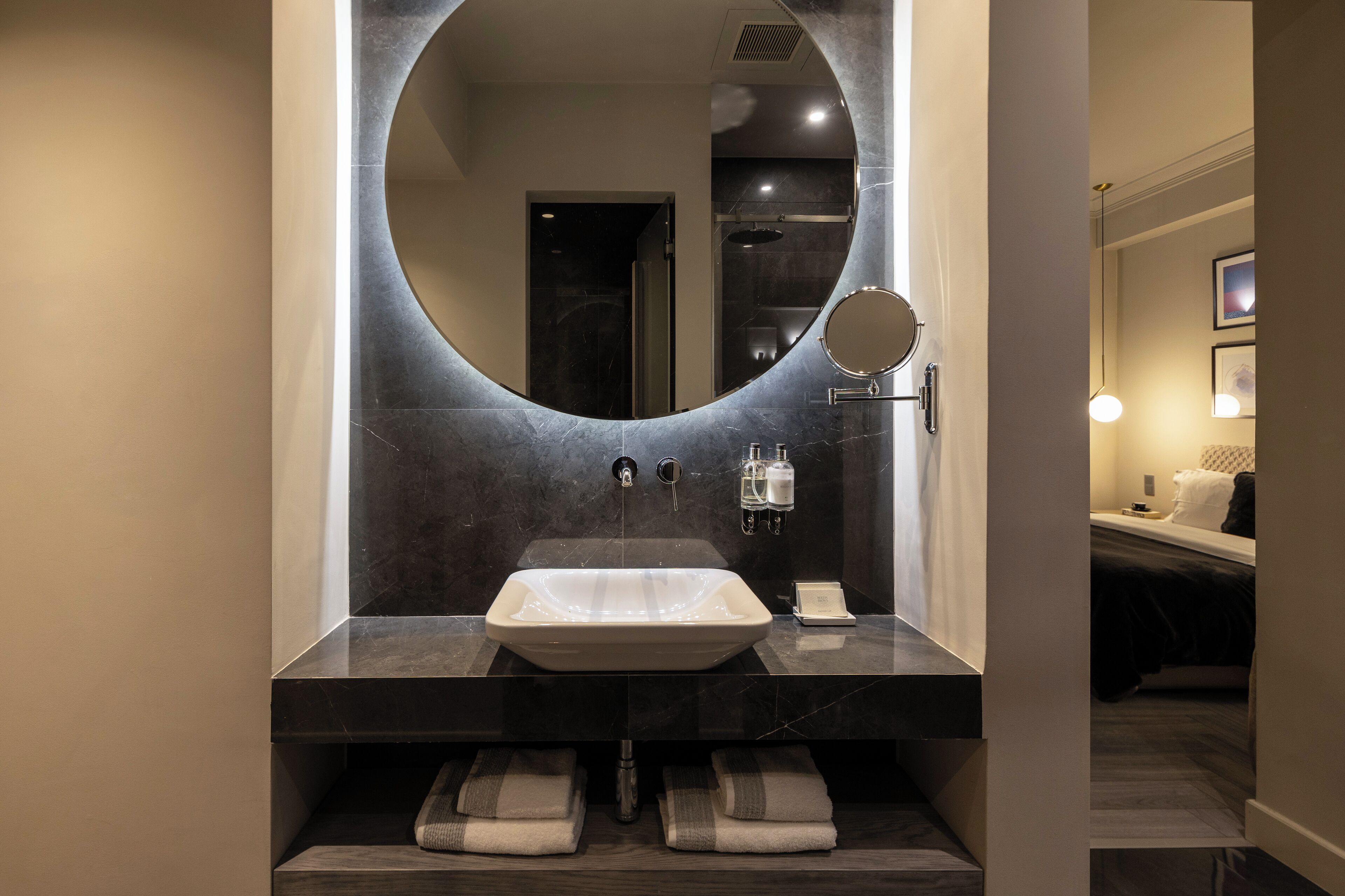 double room 11 | bathroom | designer toiletries, bathrobes, slippers, towels