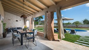 Villa, 4 slaapkamers, privézwembad (Astarea) | Terras