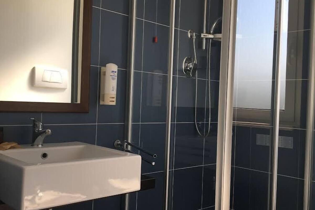 shower, free toiletries, hair dryer, bidet