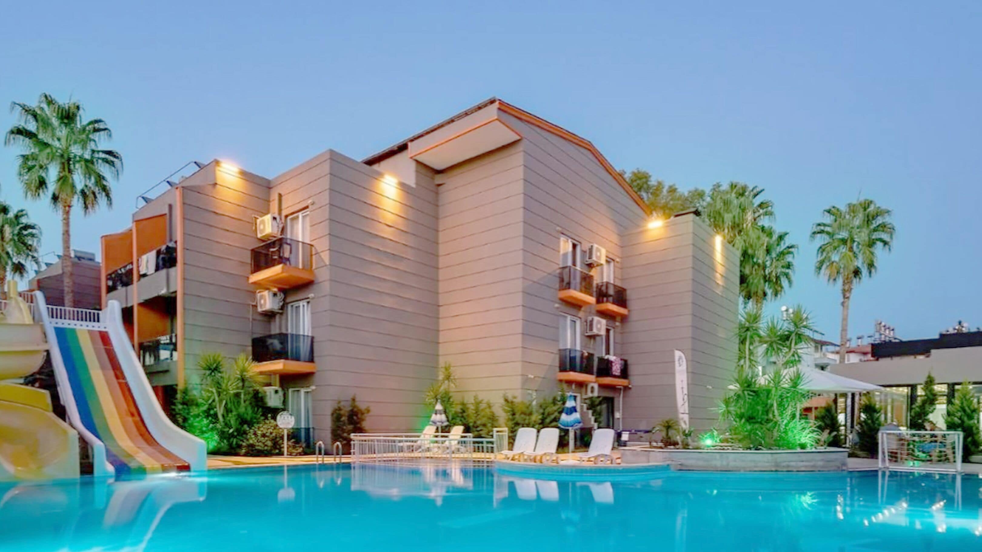 2 outdoor pools, open 10:30 AM to 6:00 PM, pool umbrellas, sun loungers